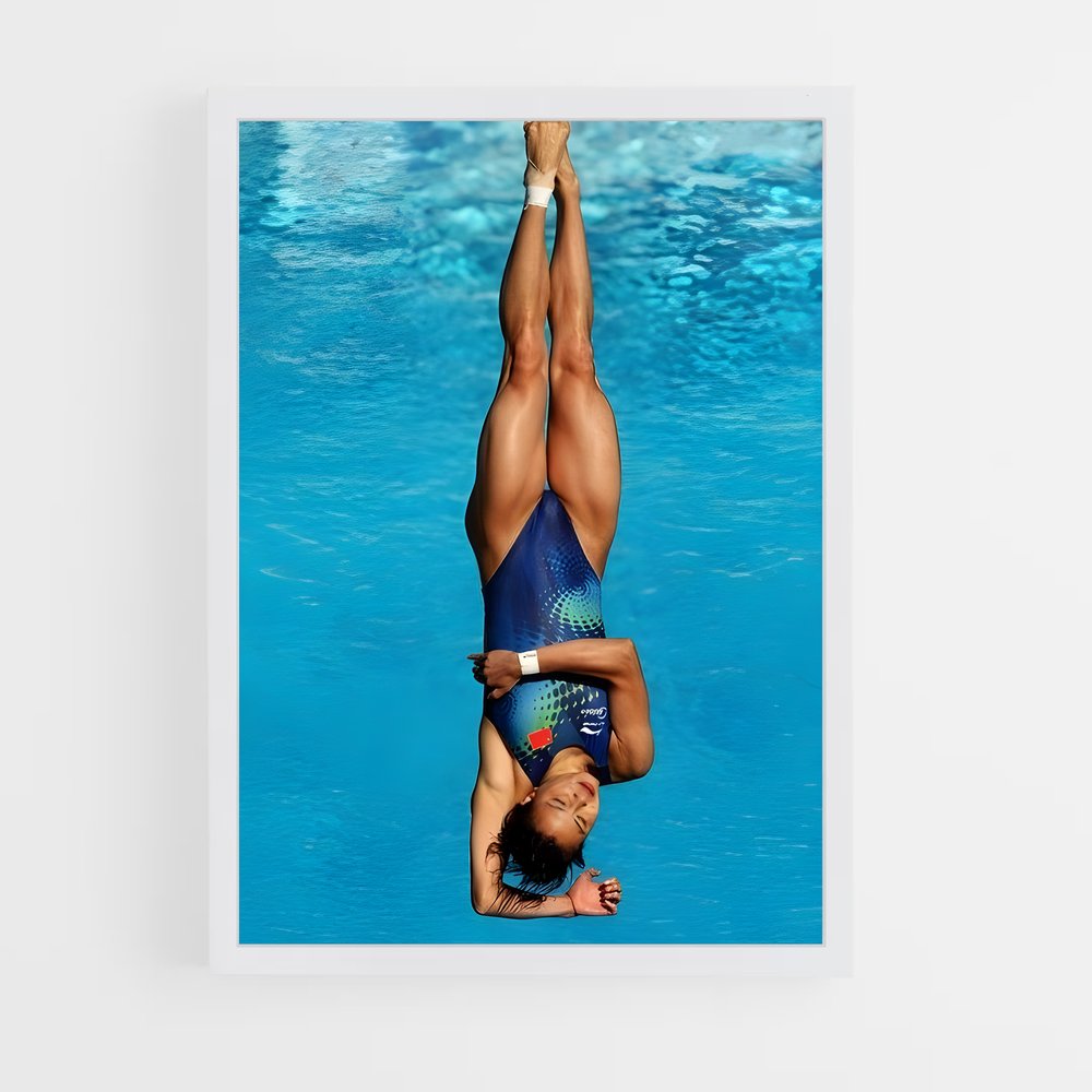 Poster Équilibre Aquatique – affiche Plongeon au tremplin (vue 3)